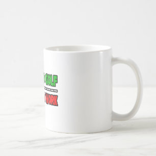 Geboren zum Golfspielen... arbeiten gezwungen Kaffeetasse