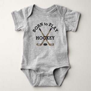 Geboren zum Hockey spielen Baby Strampler