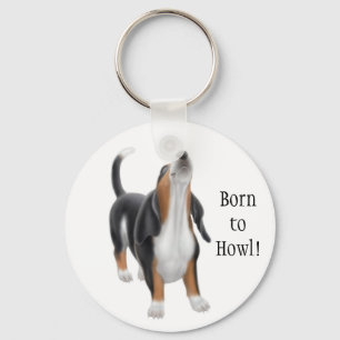 Geboren zum Howl Hound Schlüsselanhänger