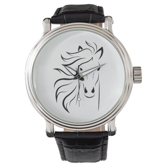 Geboren zum Mitfahren des silberplattierten Kompak Armbanduhr (Vorderseite)
