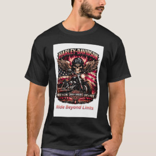 Geboren zum Reiten Gebaut zum Führen Motorrad-Tote T-Shirt
