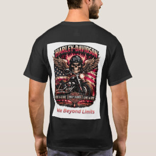 Geboren zum Reiten Gebaut zum Führen Motorrad-Tote T-Shirt