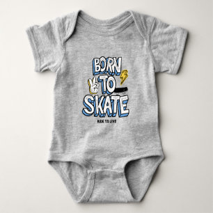 Geboren zum Skate Baby Strampler