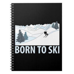 Geboren zum Skiwintersport Notizblock