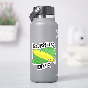 Geboren zum Sticker für die Nitrox-Flagge