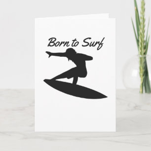 Geboren zum Surfen Karte