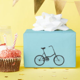 Geboren zum Zweirad-Muster Geschenkpapier