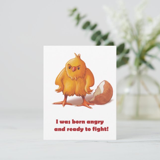 Geboren zur Bekämpfung Mitteilungskarte (Stehend Vorderseite)