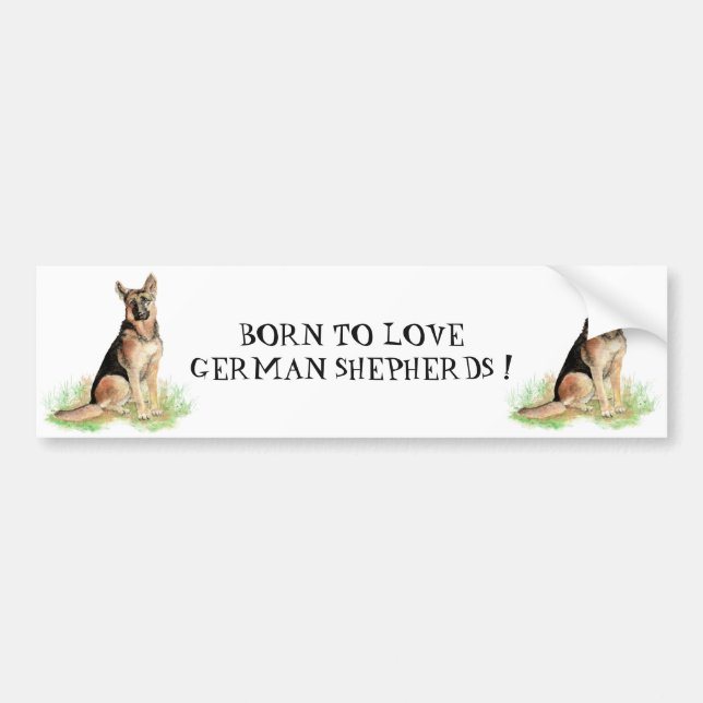 GEBOREN ZUR LIEBE DEUTSCHE HUNDE QUOTE ART AUTOAUFKLEBER (Vorne)
