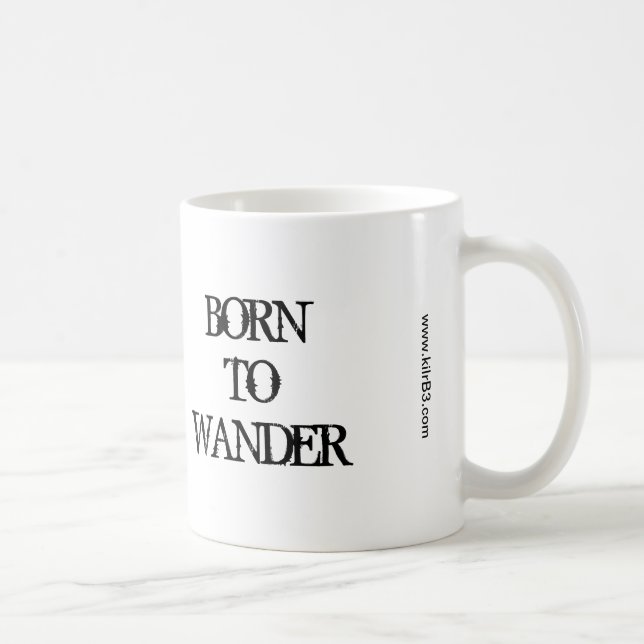Geboren zur Wander-Tasse Kaffeetasse (Rechts)