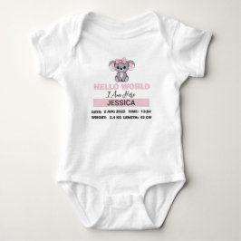 Geborene Babydetails Rosa Koala Baby Strampler