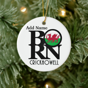 GEBORENE Crickhowell Nova Scotia benutzerdefinierb Keramik Ornament