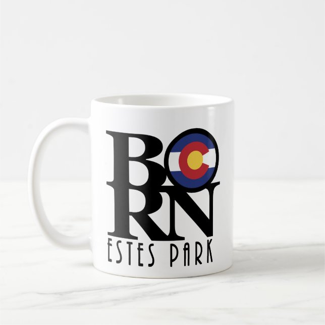 GEBORENE Estes Park 11oz Kaffeetasse (Links)
