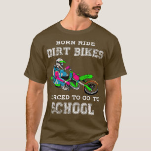 Geborene Fahrradfahrer gezwungen, zur Schule 2 zu T-Shirt