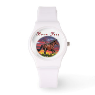 Geborene Freie Pferdekunst Armbanduhr