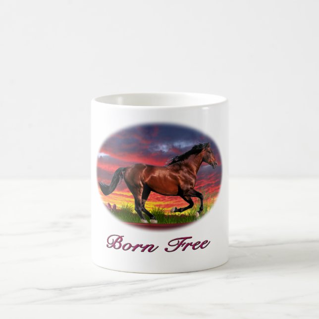 Geborene Gratiskunst Kaffeetasse (Mittel)