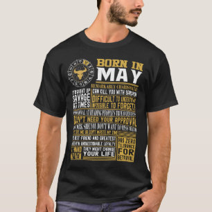 Geborene im Mai Tatsachen T-Shirt