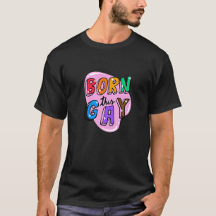 geborene Liebe für schwule Regenbogen T-Shirt