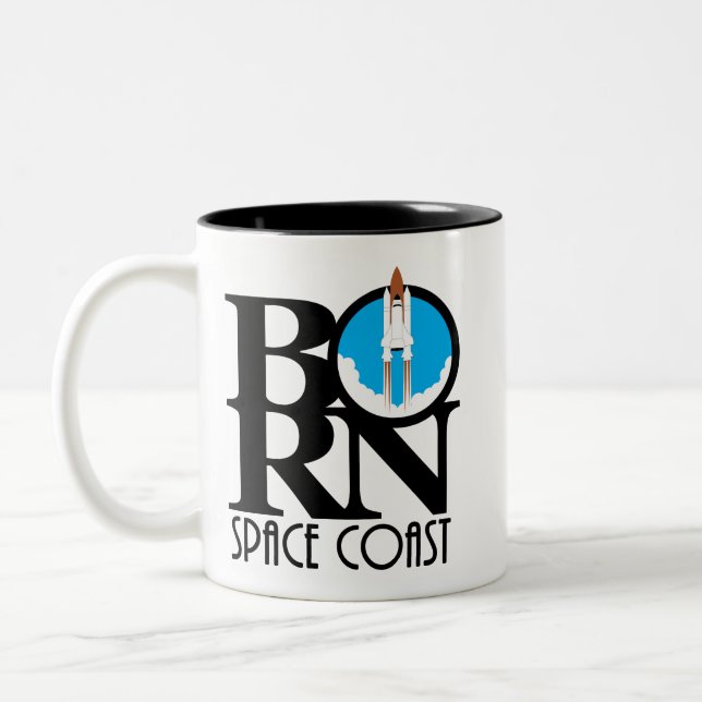 GEBORENE Raumküste 11 oz Zweifarbige Tasse (Links)