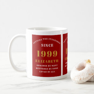 Geborene Rote Standards von 1999 tragen Ihren Name Kaffeetasse