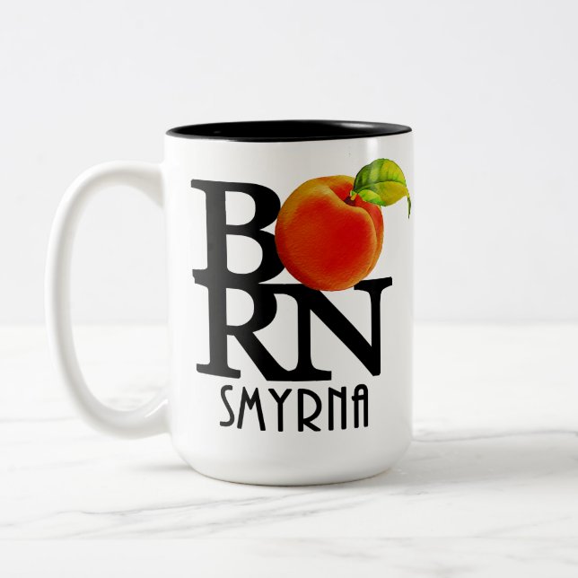 GEBORENE Smyrna Georgia 15 oz Zweifarbige Tasse (Links)