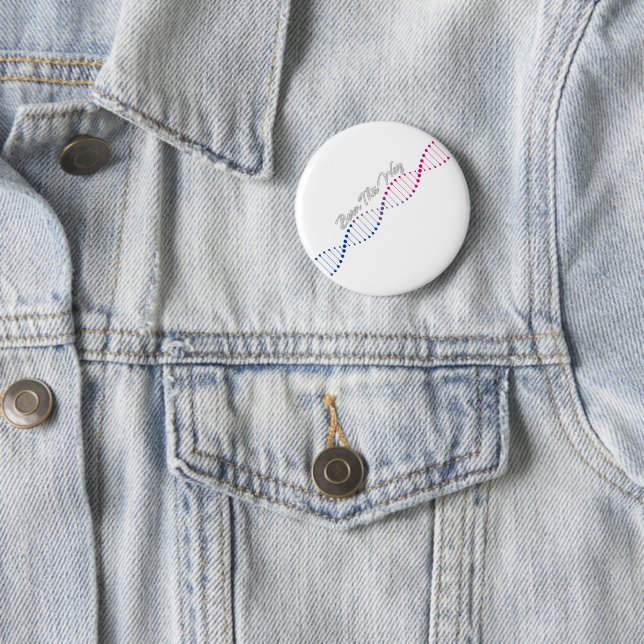 Geborene so Bisexuelle - Bisexuelle StolperDNA Button (Beispiel)