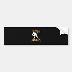 Geborene Spiele Hockey-Spieler-Geschenk Field Hock Autoaufkleber