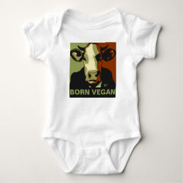 Geborene Vegane Camouflage Pop Art Cow Baby Jumper Baby Strampler