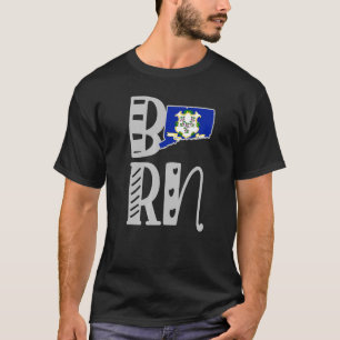 Geborene Verbindung in Blockbuchstaben T-Shirt