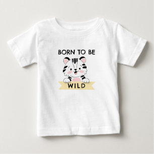 Geborene Wildtiere Baby T-shirt