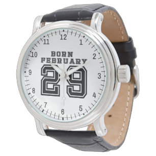 Geborener 29. Februar Armbanduhr