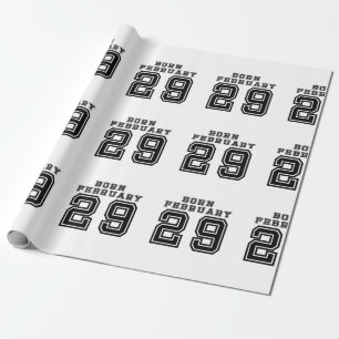 Geborener 29. Februar Geschenkpapier