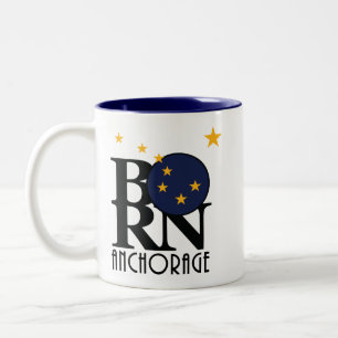 GEBORENER Ankerplatz Alaska 11oz Zweifarbige Tasse