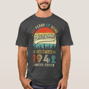 Geborener Dezember 1942 80. Geburtstag 1942 80 Y T-Shirt