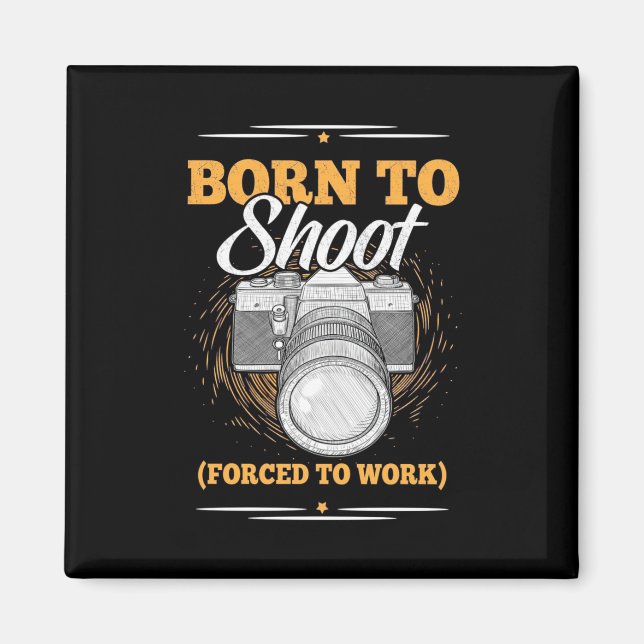 Geborener Fotograf Magnet (Vorne)
