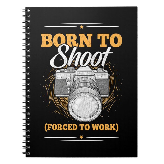 Geborener Fotograf Notizblock (Vorderseite)