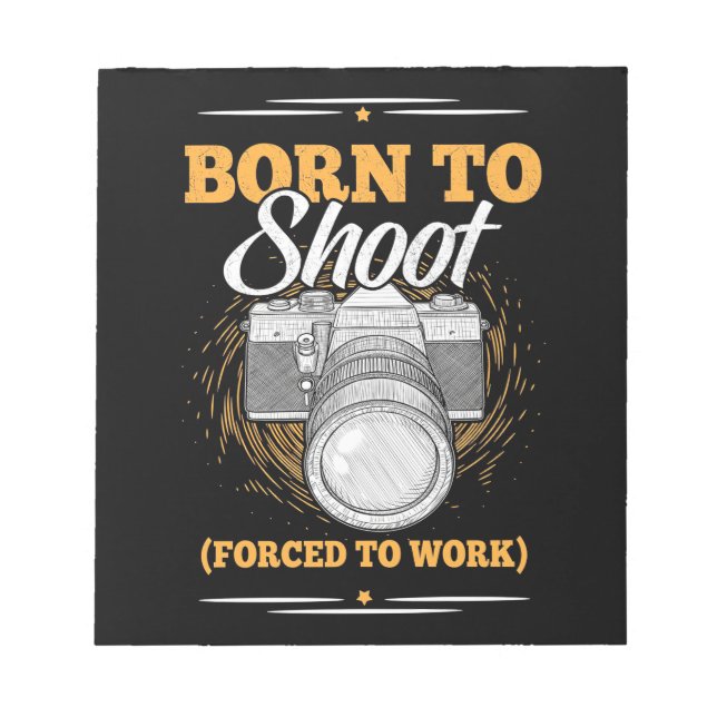 Geborener Fotograf Notizblock (Vorderseite)
