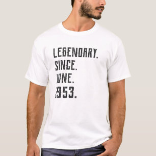 Geborener Juni 1953 Legendär seit 1953 68 Jahre al T-Shirt
