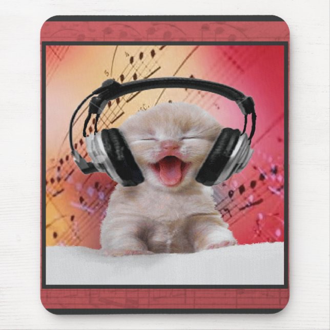 Geborener Musik-Liebhaber Mousepad (Vorne)