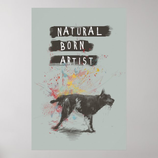 geborener Naturkünstler Poster (Vorne)