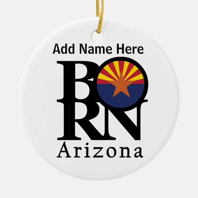 GEBORENES Arizona Keramik Ornament (Vorne)