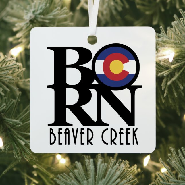 GEBORENES Biber Creek Colorado Ornament Aus Metall (InSitu)