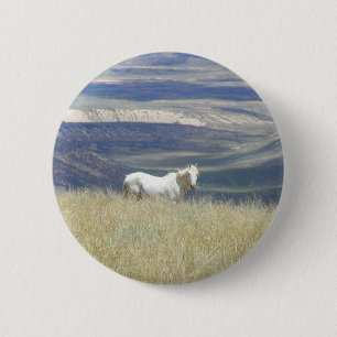 Geborenes freies wildes Mustang-Pferd Button