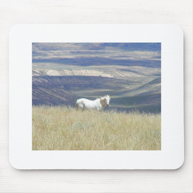 Geborenes freies wildes Mustang-Pferd Mousepad (Vorne)