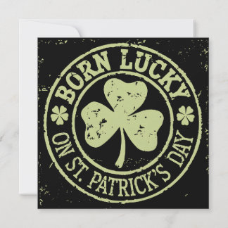 Geborenes Glück am St. Patrick's Day Einladung