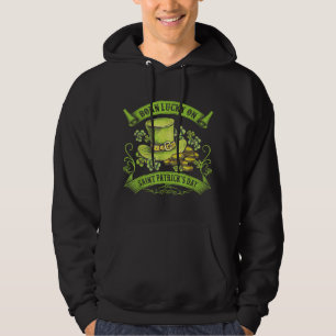 Geborenes Glück am St. Patrick's Day Funny Geburts Hoodie