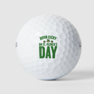 Geborenes Glück am St. Patrick's Day Golfball