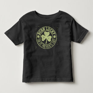 Geborenes Glück am St. Patrick's Day Kleinkind T-shirt