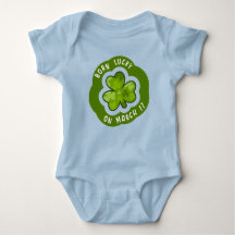 Geborenes Glück auf St Patrick's Day Baby Bodysuit