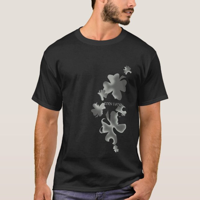GEBORENES GLÜCKLICHES T-Shirt (Vorderseite)
